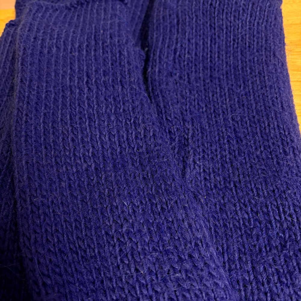 Women's ZARAKNIT Blue Crew Neck Sweater Medium Knit Pullover - Picture 5 of 5